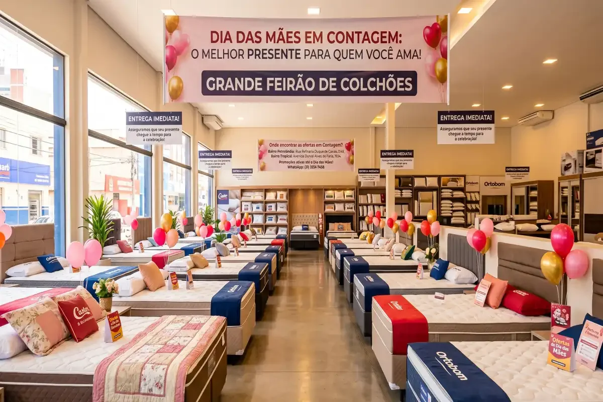 Feirão de Colchões em Contagem: Ofertas de Dia das Mães