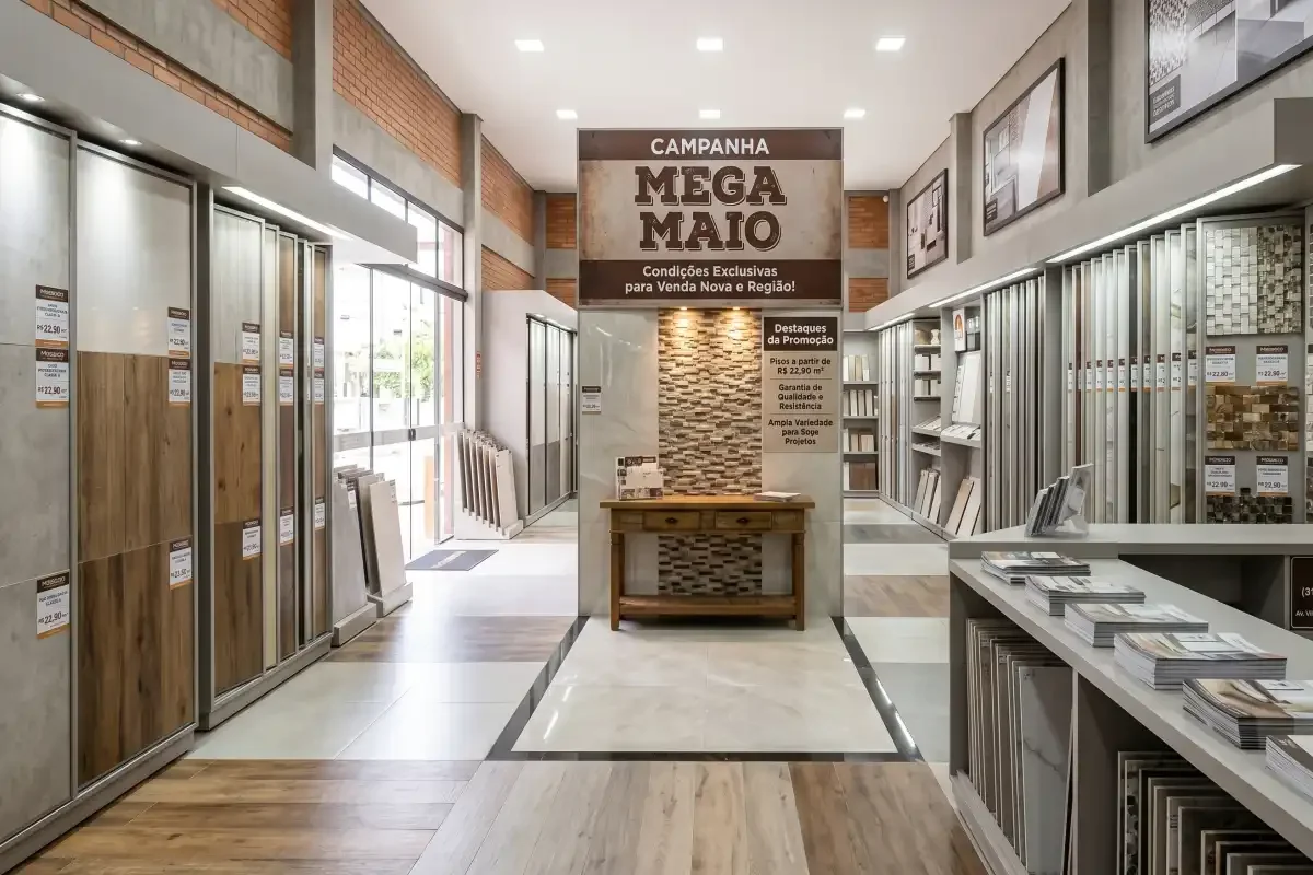 Promoção Mega Maio Mosaico Acabamentos em Venda Nova