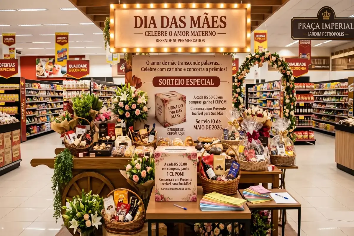 Dia das Mães Inesquecível no Resende Supermercados