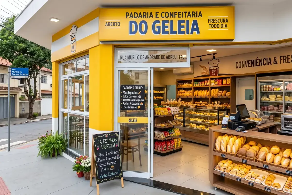 Nova Padaria e Confeitaria do Geleia Inaugura em Juiz de Fora