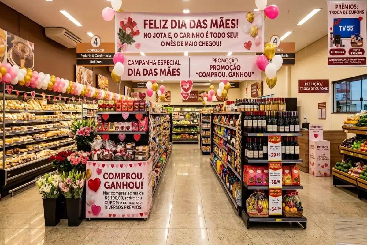 Dia das Mães no Supermercado Jota E: Ofertas Especiais e Promoções.