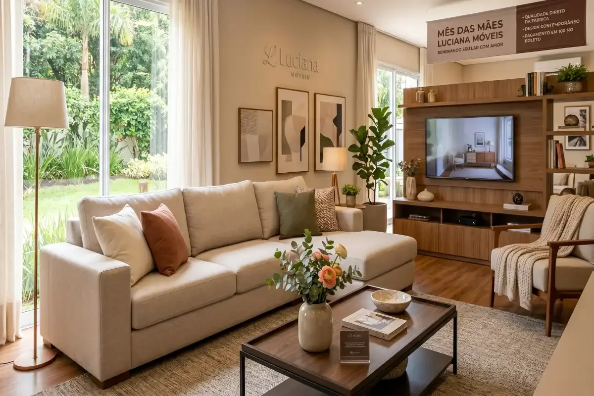 Mês das Mães Luciana Móveis: Design e Conforto
