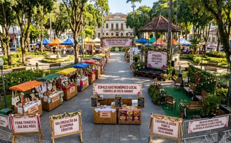 Volta Grande: Praça Bernardino Rocha sedia evento cultural e de economia criativa em celebração ao Dia das Mães